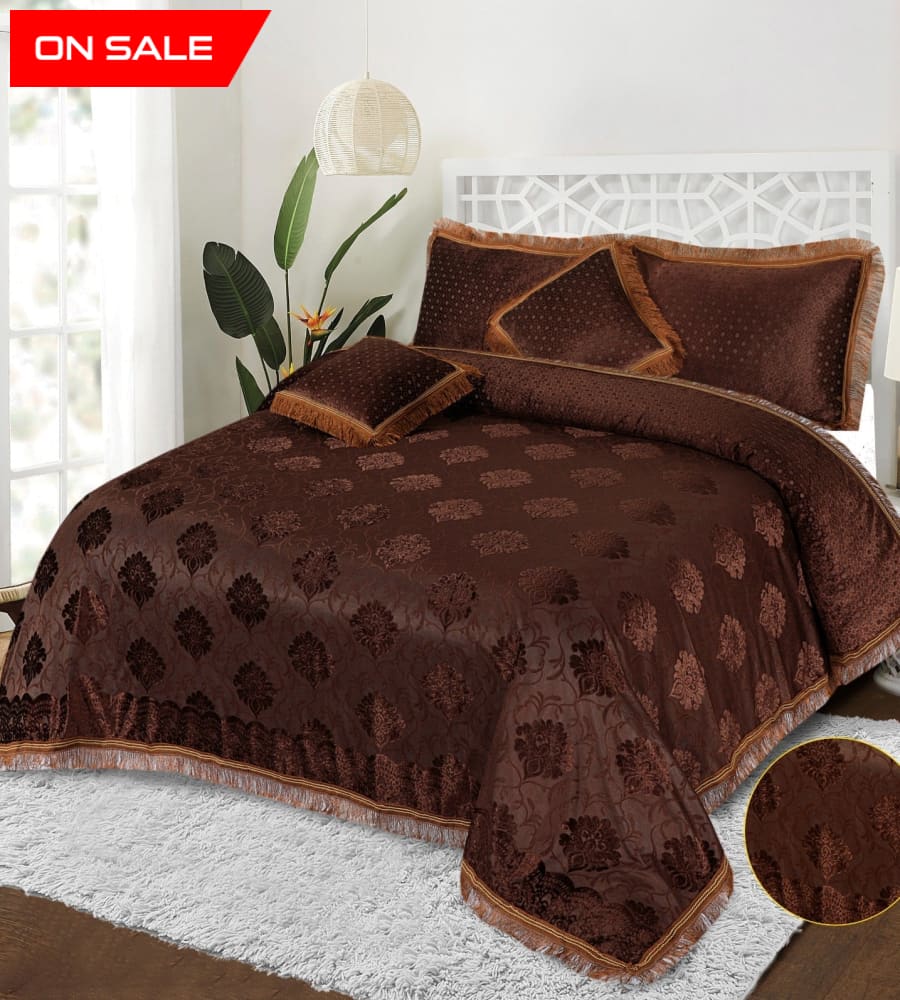 5 Pcs Palachi Bedsheet Set Ms - 003 Bed Sheets