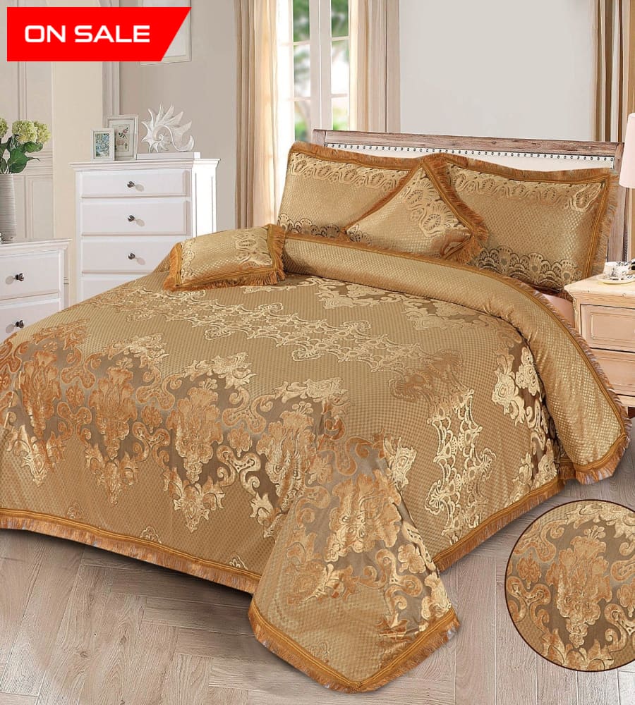 5 Pcs Palachi Bedsheet Set Ms - 004 Bed Sheets