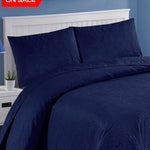 Blue Luxury - Bedspread 3Pc Quilts & Comforters