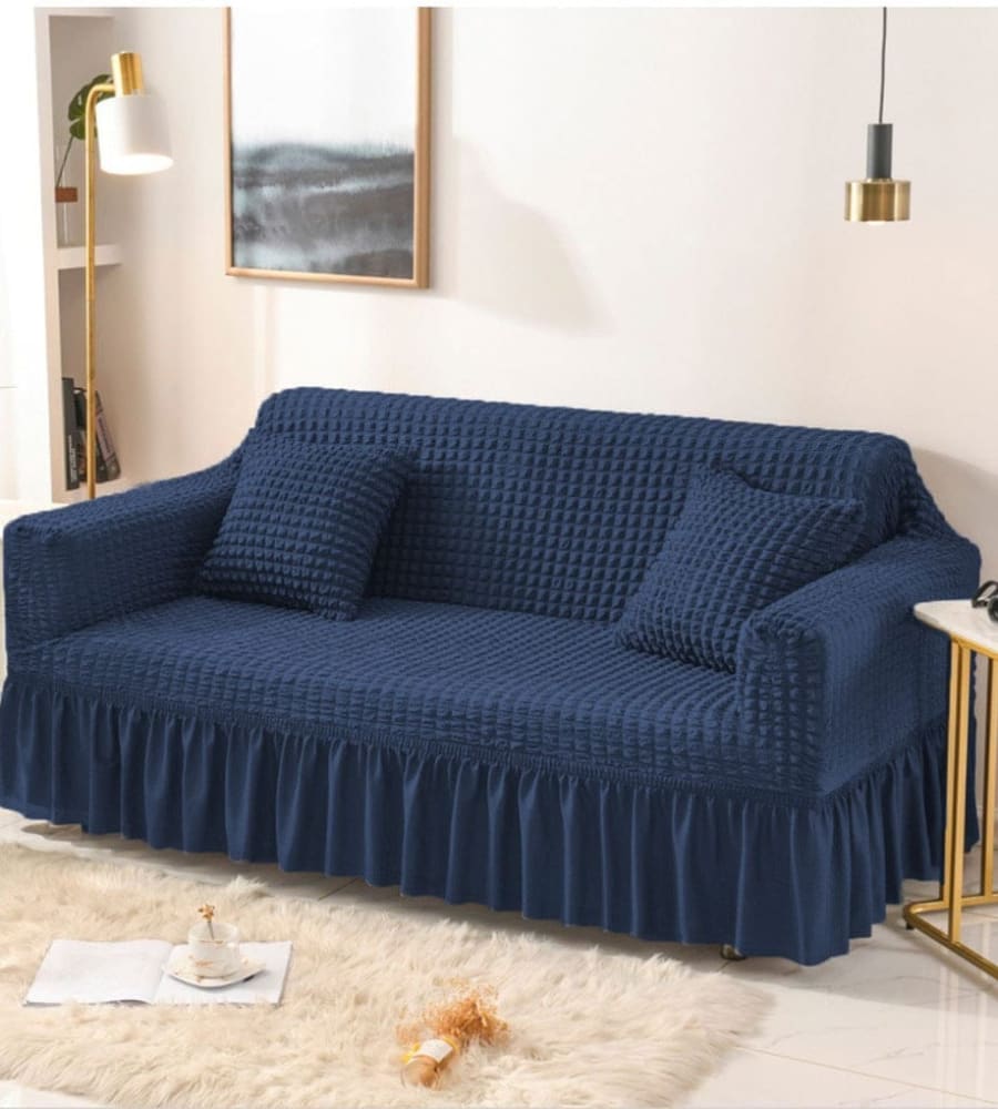 Bubble Mesh Quilted Sofa Cover﹙Blue ﹚ Quilts & Comforters