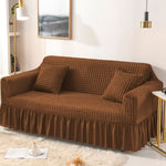 Bubble Mesh Quilted Sofa Cover﹙Dark Brown ﹚ Quilts & Comforters