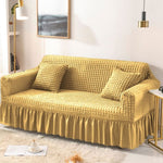 Bubble Mesh Quilted Sofa Cover﹙Golden ﹚ Quilts & Comforters