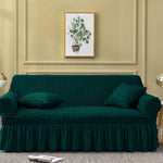 Bubble Mesh Quilted Sofa Cover﹙Green﹚ Quilts & Comforters