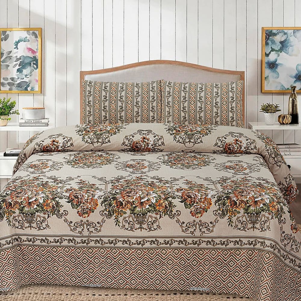 Cotton 3pc Bedsheet Set MN-39 Bed Sheets