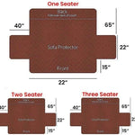 Cotton Quilted Sofa Cover ﹙ Brown ﹚ Quilts & Comforters