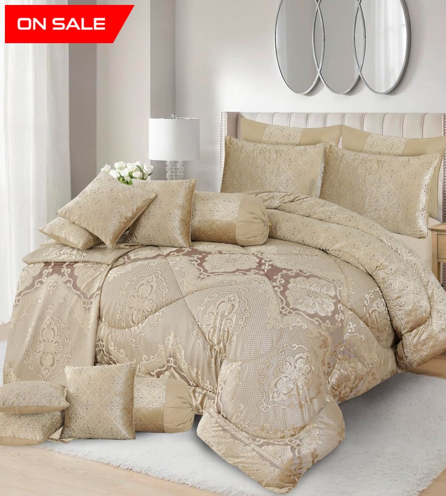 Luxury Filled Razai 14 Pcs Bridal Set Bs-762 Quilts & Comforters
