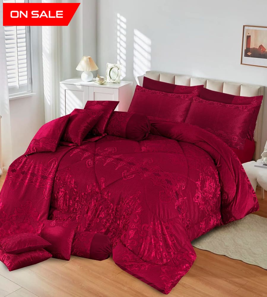 Luxury Filled Razai 14 Pcs Bridal Set Bs-764 Quilts & Comforters