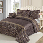 Mardian 5pc Fancy Plated Bedsheet Set 1912 Bed Sheets