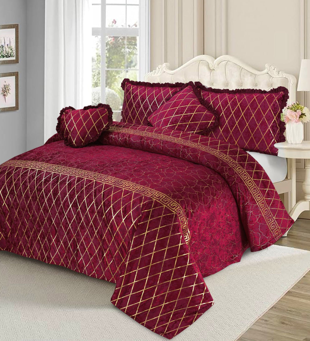 Mardian 5pc Fancy Plated Set 1910 Bed Sheets
