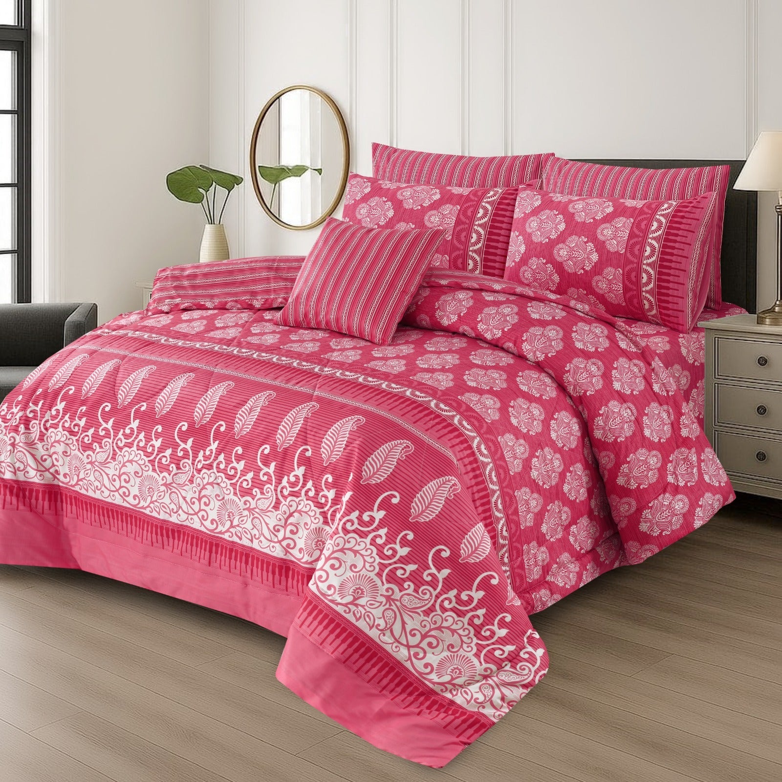 Cotton 7 Pcs  Comforter Set S-43