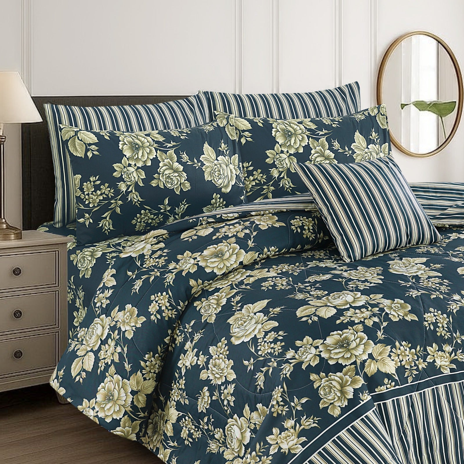 Cotton 7 Pcs  Comforter Set S-44