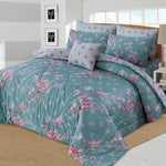 Winter Razae Set 6Pc Pink Flower (Heavy Filling) Quilts & Comforters