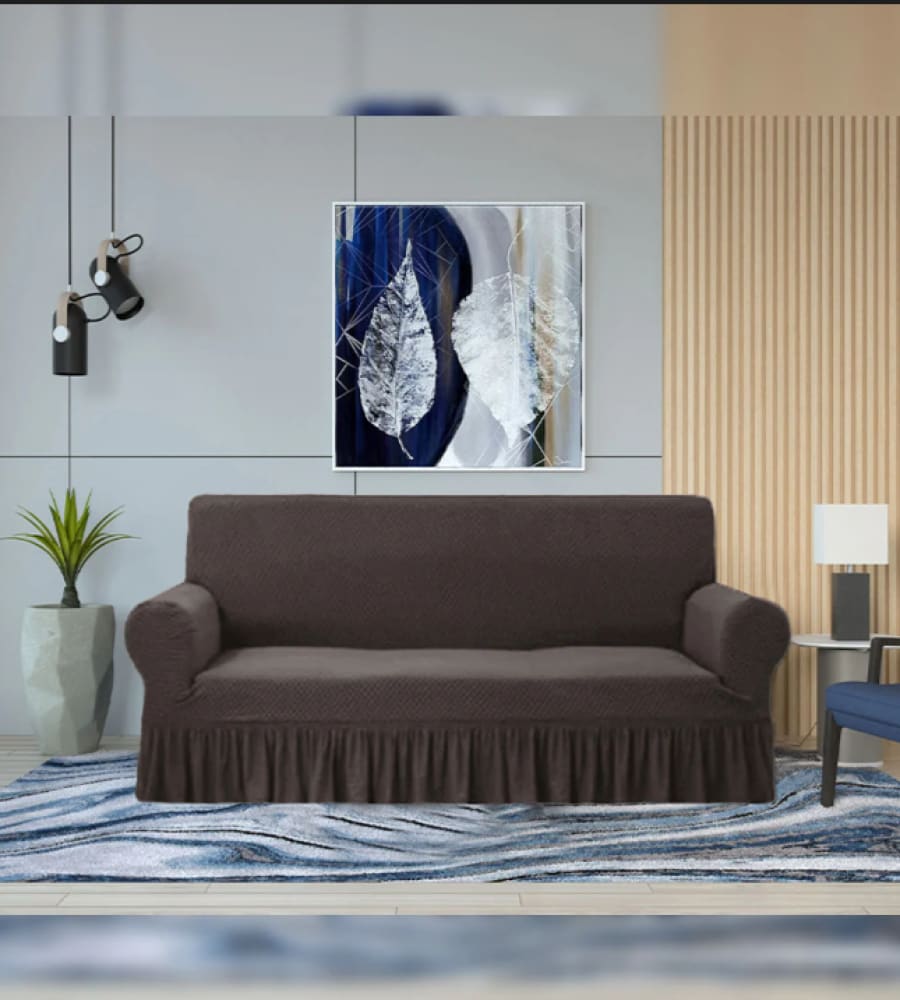 Turkish Style Sofa Cover ﹙ Brown ﹚ Quilts & Comforters