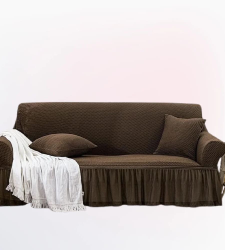 Turkish Style Sofa Cover ﹙ Brown ﹚ Quilts & Comforters