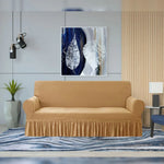 Turkish Style Sofa Cover (Gold Web) Quilts & Comforters