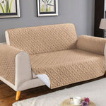 Ultrasonic Cotton Quilted Sofa Cover﹙Beige ﹚ Quilts & Comforters