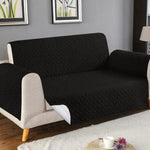 Ultrasonic Cotton Quilted Sofa Cover﹙ Black﹚ Quilts & Comforters