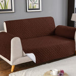 Ultrasonic Cotton Quilted Sofa Cover﹙ Brown﹚ Quilts & Comforters