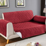 Ultrasonic Cotton Quilted Sofa Cover﹙ Maroon﹚ Quilts & Comforters