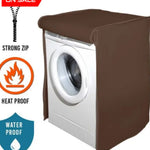Waterproof Front Loaded Washing Machine Covers 6 Kg / Brown Cover