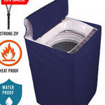 Waterproof Top Loaded Washing Machine Covers 6 Kg / Blue Washing Machine Cover