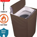 Waterproof Top Loaded Washing Machine Covers 6 Kg / Brown Washing Machine Cover