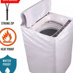 Waterproof Top Loaded Washing Machine Covers 6 Kg / White Washing Machine Cover