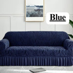 Zebra Style Velvet Sofa Cover﹙ Blue ﹚ Quilts & Comforters